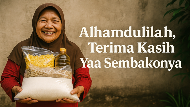 Alhamdulillah, Terima Kasih Yaa Sembakonya