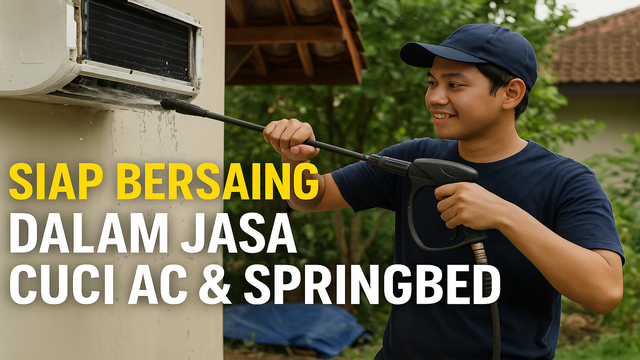 Siap Bersaing Dalam Jasa Cuci AC & Springbed